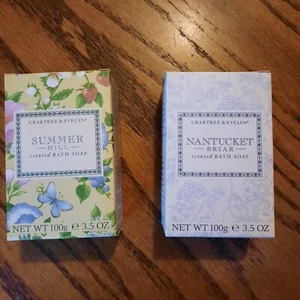 Crabtree & Evelyn Nantucket Briar & Summer Hill Scented Bath Soap 3.5 Oz/100g Ea - Picture 1 of 9