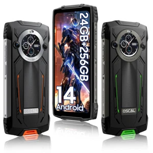 Blackview OSCAL PILOT 2 4G Rugged Smartphone 24GB+256GB 6.5" Android 14 8800mAh - Picture 1 of 16