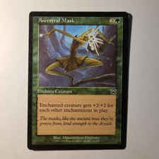 Ancestral Mask x1 LP Mercadian Masques Common Magic the Gathering 1999 WotC 12+