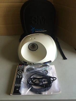 3M DMS-710 SHORT THROW PROJECTOR, HDMI, DVD PLAYER, ONLY 1,113 ORIGINAL HOURS!!! - Image 1 of 4