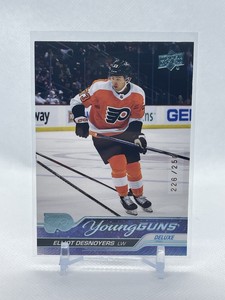 Elliot Desnoyers 2023-24 Upper Deck Series 1 Young Guns Deluxe /250 Flyers #219