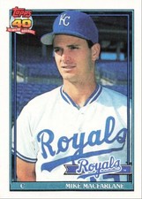 1991 Topps Baseball Mike Macfarlane Kansas City Royals #638