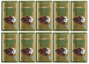 916211 10 X 250G BLOCK WHITTAKERS COCONUT BLOCK CREAMY MILK CHOCOLATE NZ - Picture 1 of 2