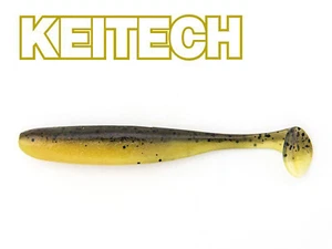 5 " Keitech Easy Shiner Pastèque / Pp Jaune Brochet Perche Sandre Japanbait - Photo 1/1