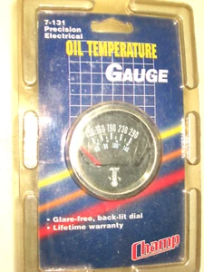 NEW ELECTRICAL OIL TEMPERATURE GAUGE, CHAMP, part # 7-131 - Picture 1 of 3