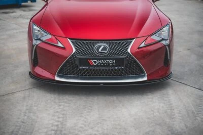 Labio de alerón Cup enfoque frontal V.2 adecuado para Lexus LC 500 negro brillante - Imagen 1 de 4