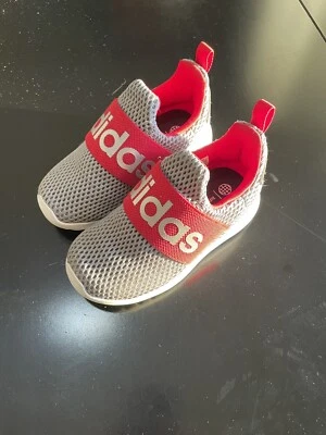 ZAPATOS ADIDAS LIGHT RACER ADAPT 4.0 NUEVOS CON ETIQUETAS BEBÉ/NIÑO PEQUEÑO TALLA 8K GRIS/ROJO Foto 1 de 4
