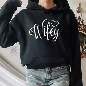 Wifey T-Shirt, New Bride, Mrs Shirt, Engagement T-Shirt, Bridal Gift, Wedding - Picture 1 of 4