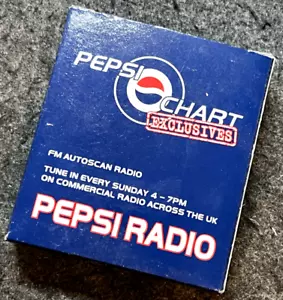 VINTAGE PEPSI CHART FM AUTOSCAN POCKET RADIO & HEADPHONES BOXED NEW UNUSED - Picture 1 of 7