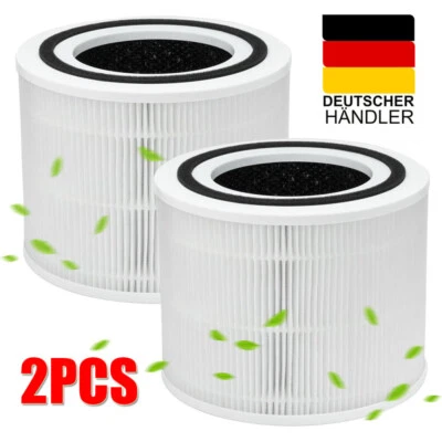 MARKENLOS 2X Ersatzfilter für Levoit Luftreiniger, 3 in 1 HEPA-Core 300-RF/Core 300s-weiß