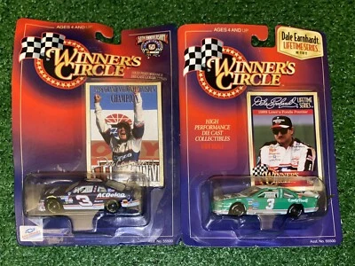 Dale Gainhardt #3 & Dale Gainhardt Jr #3 Die Cast Cars NASCAR Winners Circle - Imagem 1 de 4