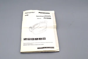 Panasonic Palmcorder  PV-D300 Manual Only - Picture 1 of 2