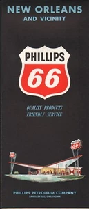 1963 Phillips 66 Road Map: New Orleans NOS - Picture 1 of 1