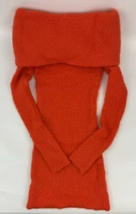 NEW Isabel Marant ARIA Mohair Mini Sweater Dress Sz 36 M 4 Orange 22H038I Womens - Picture 1 of 12