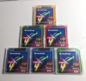 Fujifilm Iomega Lot Of 6 Zip 100 MB Disks PC/MAC - Picture 1 of 3