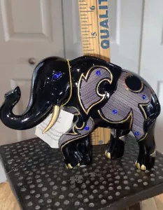 The Hamilton Collection Stärke des Onyx Figur Elefant Kelli Edwards - Bild 1 von 24