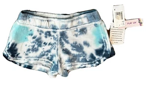 Play Six Girls' Comfy Cotton Blend Lounge Shorts, Oceanic Tie Dye Size 7/8 - Picture 1 of 6