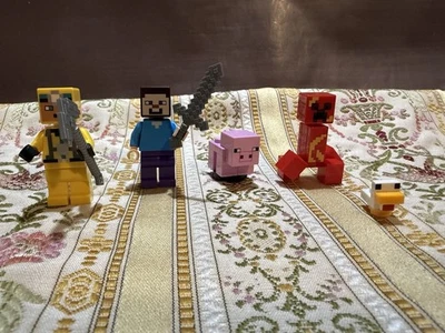LEGO Minecraft: The Creeper Ambush #21177 Cave Explorer Minifigures ONLY LOT - Image 1 of 4