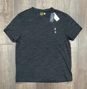 Polo Ralph Lauren personalizzata slim fit t shirt erica nera uomo - XXL 2XL - nuova con etichette - Foto 1 di 7