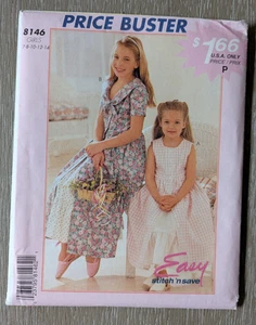 Vestido y enagua McCall's 8146 niñas tallas 7 8 10 12 14 SIN CORTAR vintage 1996 - Imagen 1 de 2