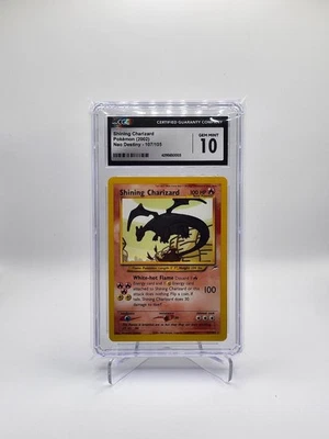 2002 Pokemon Shining Charizard Neo Destiny 107/105 CGC 10 Gem Mint - Image 1 of 2