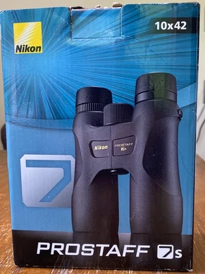 Nikon 16003 PROSTAFF 7S 10x42 Compact Binocular - Black - Image 1 of 4
