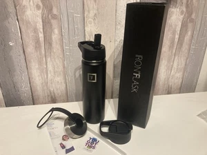 Iron Flask Schwarz Wasserflasche 22 Unzen Neu im Karton - Bild 1 von 4
