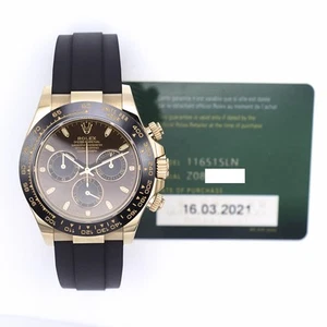 2021 Rolex Cosmograph Daytona, 116515LN, 40mm, Rose Gold, Chocolate Dial, Box... - Picture 1 of 12