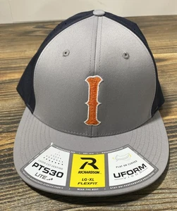 Illinois Fighting Illini Richardson hat Flex Fit Lg-XL Hat Flat Or Curved - Picture 1 of 7