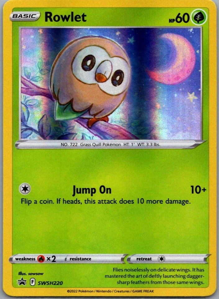 Rowlet - Promo SWSH: Sword & Shield Promo Cards SWSH220 NM - Image 1 of 2