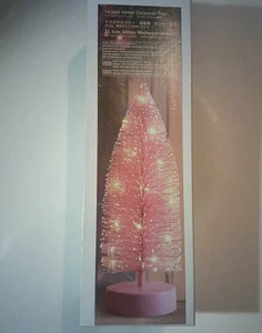 Varmax 13 Zoll Glitzer Weihnachtsbaum Rosa Vorbeleuchtet - Bild 1 von 2