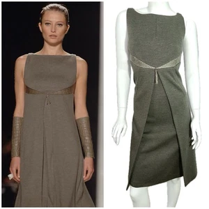 $ 9890 Chado Ralph Rucci Runway Alligator Wollkleid 6 - Bild 1 von 22