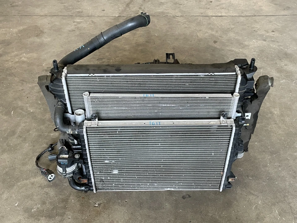 Unidad de ventilador condensador radiador Jaguar tipo F 15 16 17 3,0 L 1611 OEM Foto 1 de 4