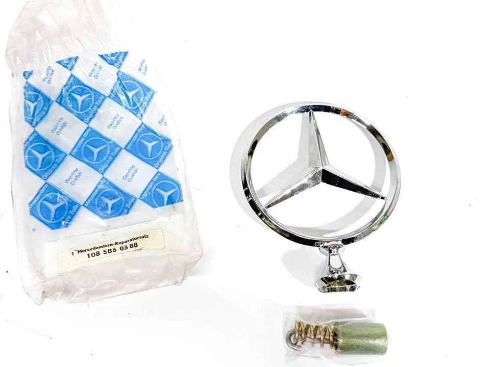 Insignia logotipo emblema estrella capó Mercedes 1085860388 se adapta a W108 W109 W111 NUEVO GENUINO Foto 1 de 4