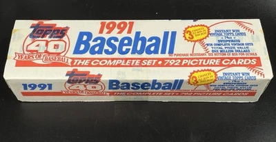 1991 Topps Baseball Completo Selado de Fábrica 792 Conjunto de Cartas Vintage CAIXA FRESCA - Imagem 1 de 4