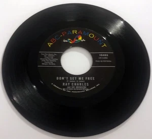 DON'T SET ME FREE / BRIGHTEST SMILE RAY CHARLES VG++ VINYL 45 1st PRESS 1963 BIN - Picture 1 of 4