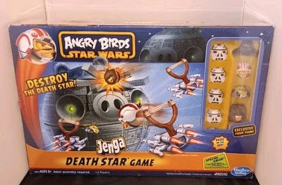 Angry Birds Star Wars 2012 Hasbro Jenga Death Star Game Brand New FactorySealed  - Image 1 of 4