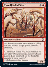 Two-Headed Sliver FOIL Time Spiral Remastered NM Red Common MAGIC CARD ABUGames