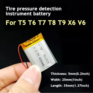 Nuova batteria ricaricabile 3,7 V 400 mAh 502535 Li polimero LiPo per T5/6/7/8/9 X6 V6 - Foto 1 di 4
