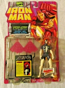 Toy Biz Marvel Iron Man Spider-Woman 1994 con figura de 5 pulgadas Psionic Hurling Web nuevo en paquete  - Imagen 1 de 3