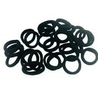50 Pc Black Hair Ties Gum Ponytail Holders Rubber Band Colorful Hair Bands Women