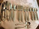1847 Rogers Bros Silverplate First Love 49 Pieces Knives Forks Spoons