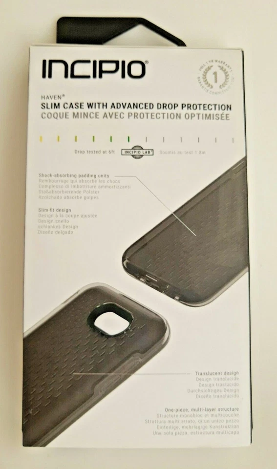 Incipio Haven Slim Case Samsung Galaxy J3 2017 Black with Drop Protection - Image 1 of 3