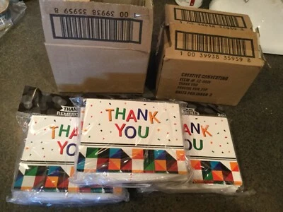 150 Thank You Cards Blank Inside 6 Packages of 25 Any Occasion Thank You - Image 1 of 4