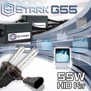 Stark 55W Micro HID Fog Light Slim Xenon Kit - H10 9145 6K 6000K Ice White (Q) - Picture 1 of 4