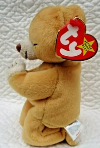HOPE Ty Beanie Baby Praying Bear with 2 Tag Errors 1998/99 + Extra Space in Text - Picture 1 of 9