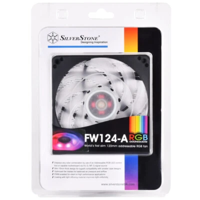SILVERSTONE 120mm SLIM Fan ARGB - Hydraulic Bearing - SST-FW124-ARGB - [F43] - Image 1 of 4