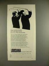 1969 Louisiana State Ad w/ Lionel & Jay Hebert