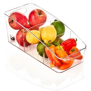 Sorbus Fridge Organizer Bins - Roll Out Storage w Dividers for Pantry and Fridge - Picture 1 of 10