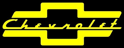 Custom Chevrolet Bowtie With Script Word Vinyl Decal Multiple Colors and Sizes - Image 1 of 4